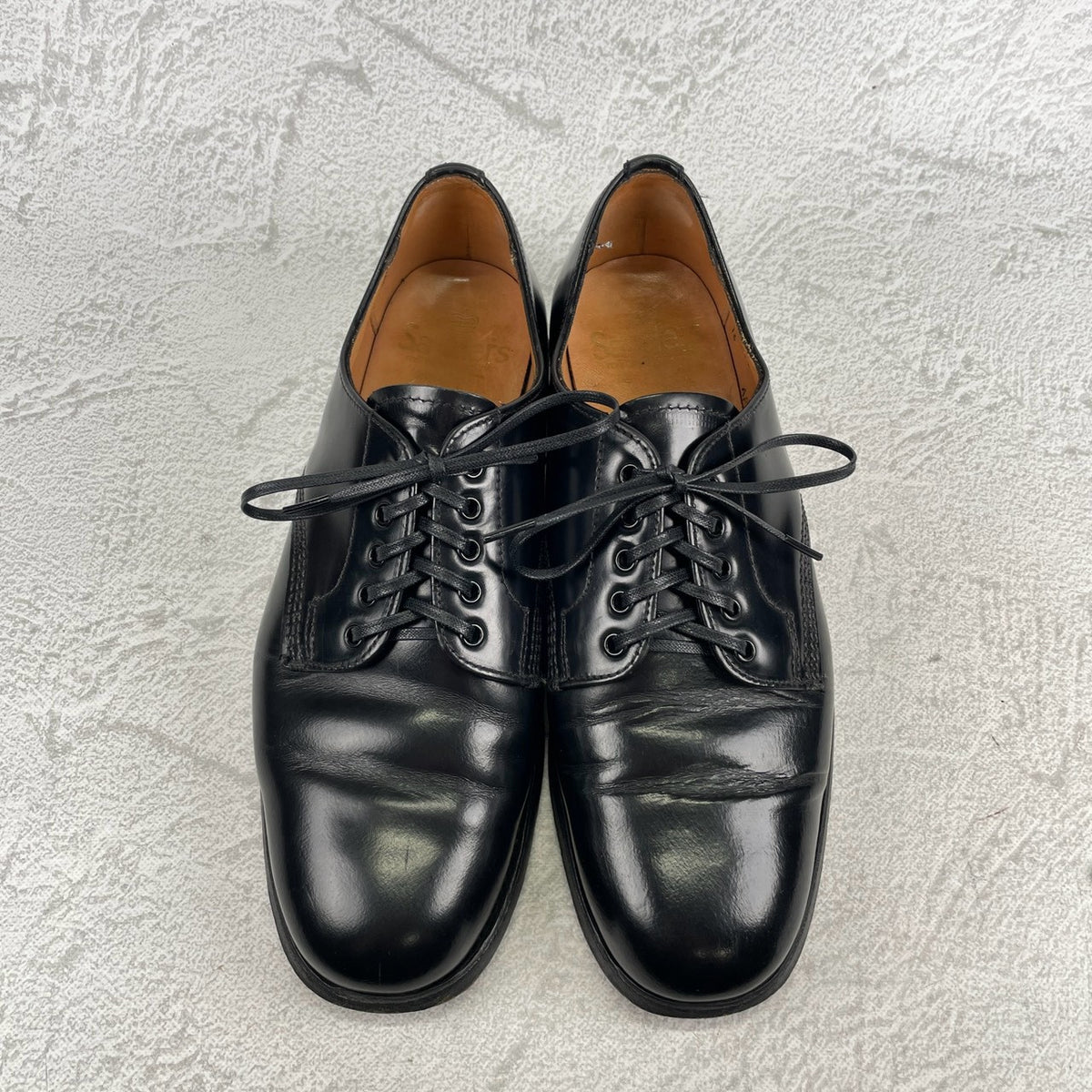 SANDERS サンダース｜1052B FEMALE PLAIN TOE SHOE フィメールプレーントゥシューズ｜オフィサーシューズ プレーントゥ ブラック UK5 / 24.5cm レディース 英国製 W3621
