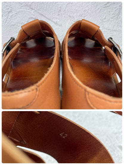 Paraboot パラブーツ｜PACIFIC パシフィック｜グルカサンダル レザー ブラウン EU42 / 26.5〜27cm SPORT SOLE W3629
