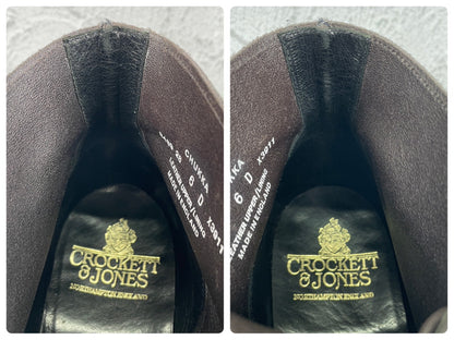 Crockett&Jones クロケットアンドジョーンズ｜CHUKKA チャッカ｜スエード チャッカブーツ ダークブラウン UK6D / 24.5cm 200ラスト W3630