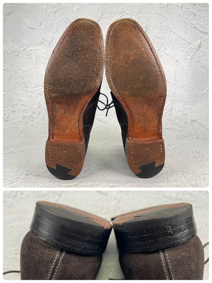 Crockett&Jones クロケットアンドジョーンズ｜CHUKKA チャッカ｜スエード チャッカブーツ ダークブラウン UK6D / 24.5cm 200ラスト W3630