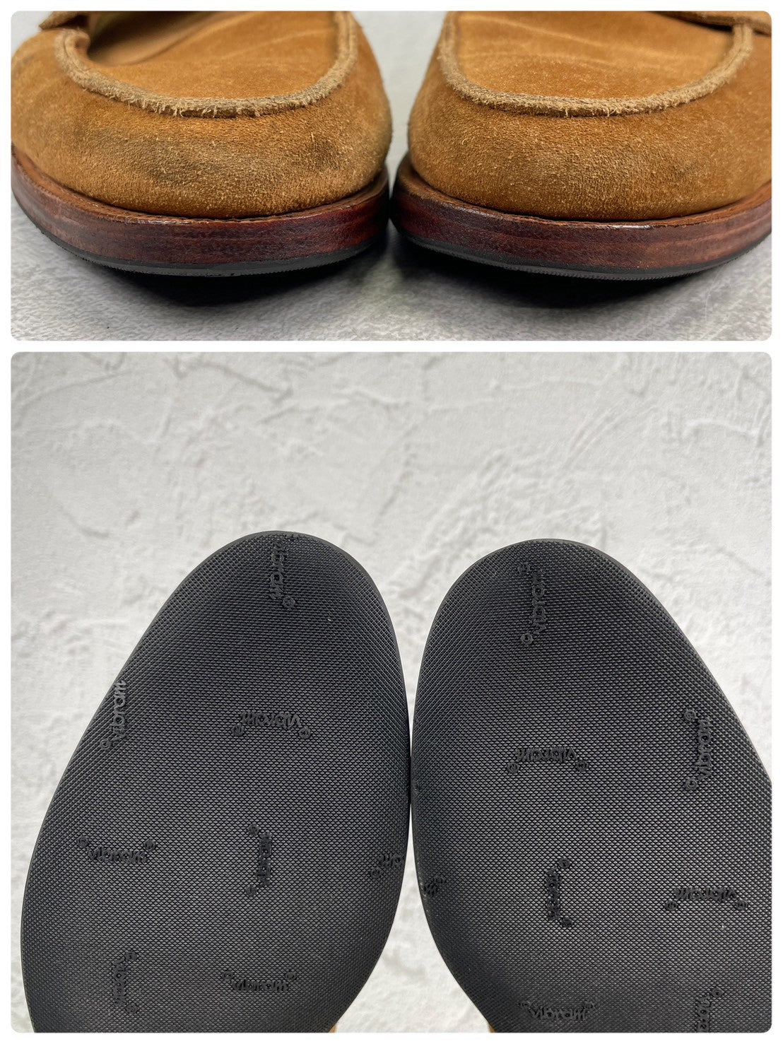 Crockett&Jones クロケットアンドジョーンズ｜UNITED ARROWS別注｜コインローファー スエード ライトブラウン UK7 / 25.5cm W3626