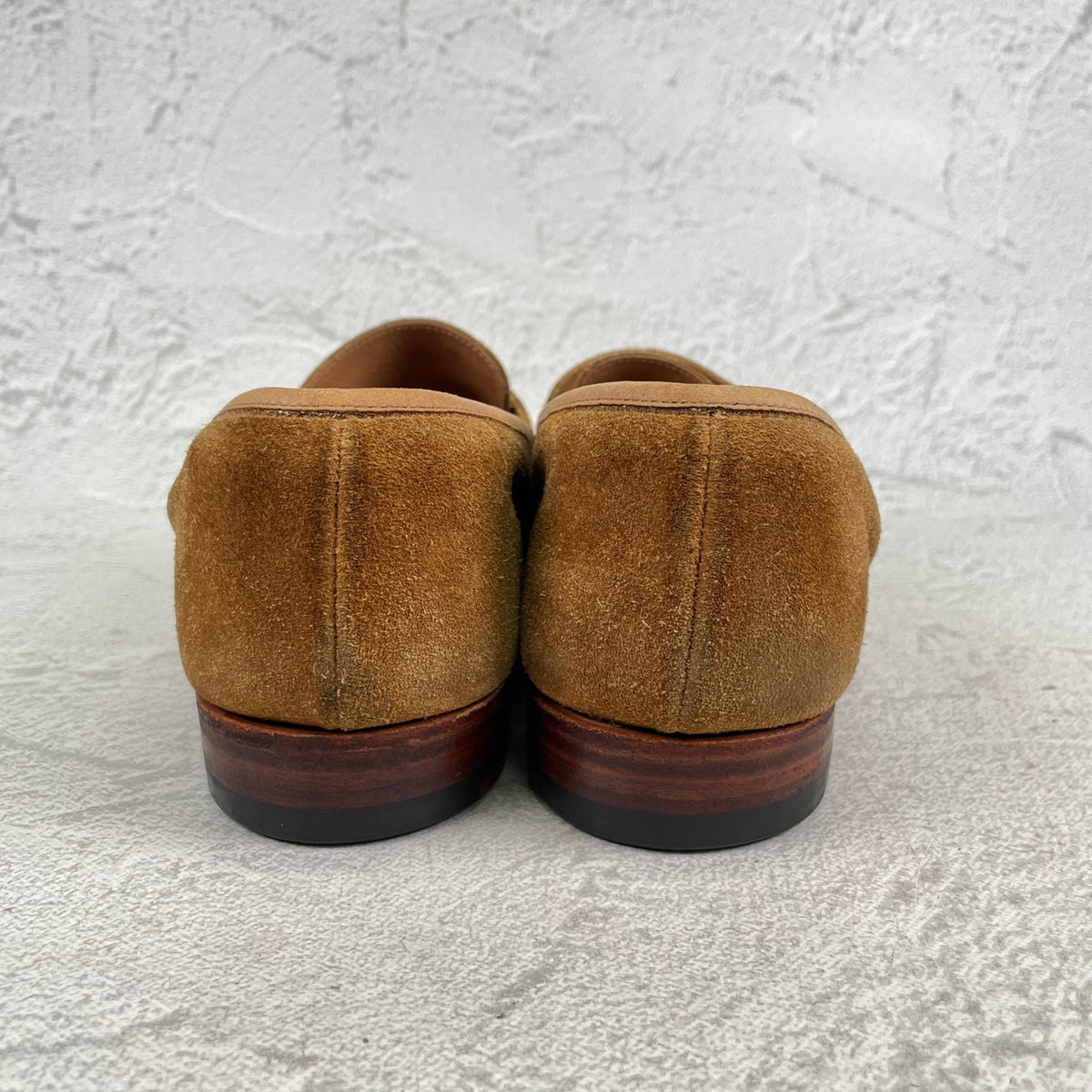 Crockett&Jones クロケットアンドジョーンズ｜UNITED ARROWS別注｜コインローファー スエード ライトブラウン UK7 / 25.5cm W3626
