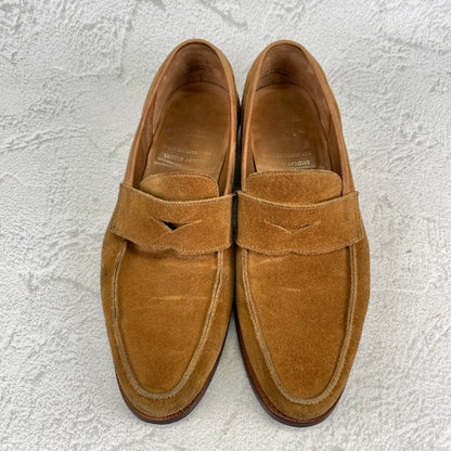 Crockett&Jones クロケットアンドジョーンズ｜UNITED ARROWS別注｜コインローファー スエード ライトブラウン UK7 / 25.5cm W3626