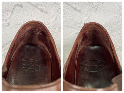 Crockett&Jones クロケットアンドジョーンズ｜サイドエラスティック ウイング｜ブラウン UK7.5D / 26cm シティソール W3625