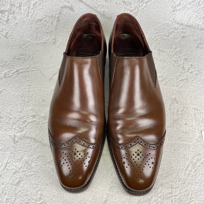 Crockett&Jones クロケットアンドジョーンズ｜サイドエラスティック ウイング｜ブラウン UK7.5D / 26cm シティソール W3625