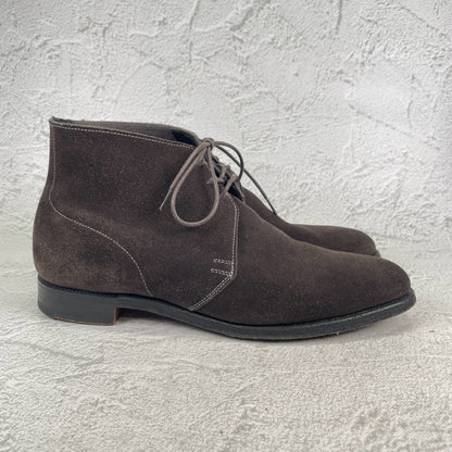 Crockett&Jones クロケットアンドジョーンズ｜CHUKKA チャッカ｜スエード チャッカブーツ ダークブラウン UK6D / 24.5cm 200ラスト W3630