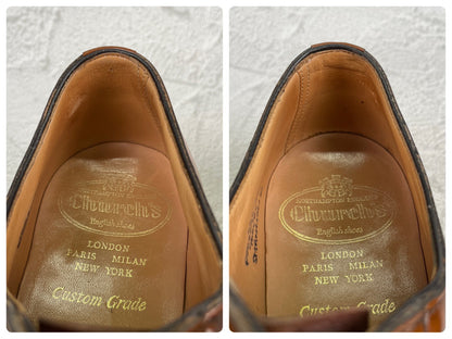 Church's チャーチ｜SHANNON シャノン｜プレーントゥ ダブルソール ライトブラウン UK6.5 / 25cm 103ラスト ダイナイト 英国製 W3624