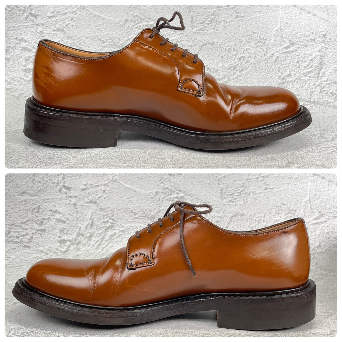 Church's チャーチ｜SHANNON シャノン｜プレーントゥ ダブルソール ライトブラウン UK6.5 / 25cm 103ラスト ダイナイト 英国製 W3624