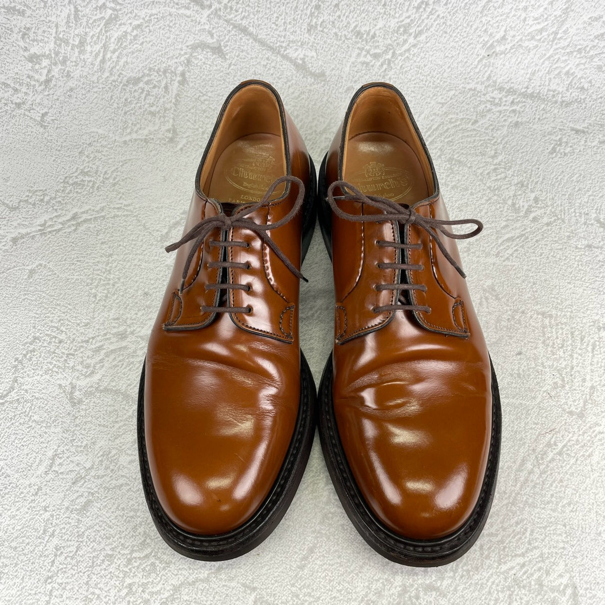 Church's チャーチ｜SHANNON シャノン｜プレーントゥ ダブルソール ライトブラウン UK6.5 / 25cm 103ラスト ダイナイト 英国製 W3624
