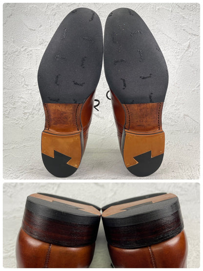 Church's チャーチ｜LAVERSOCK ラヴァーソック｜セミブローグ 内羽根 ブラウン UK6.5 / 25cm W3623