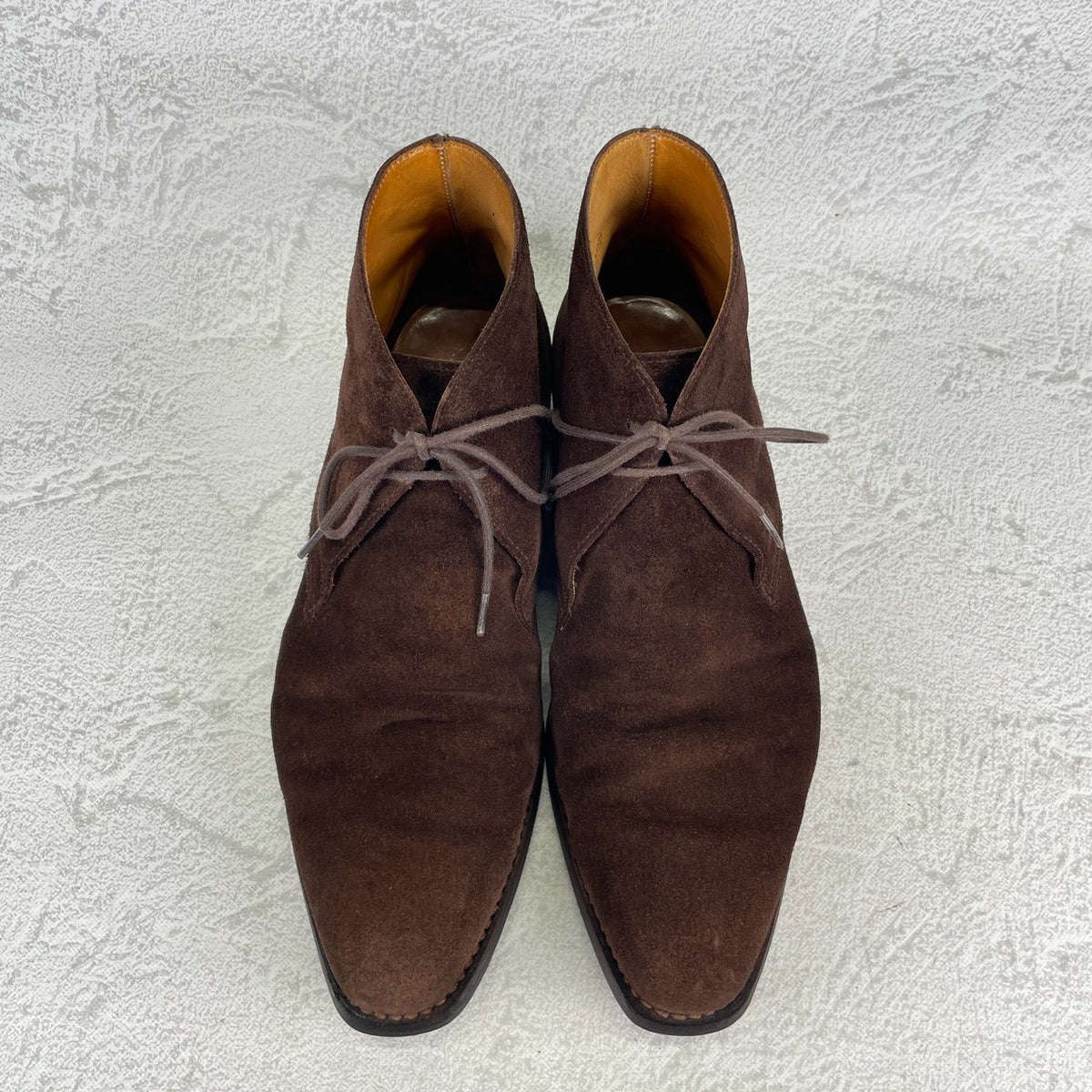 Crockett&Jones クロケットアンドジョーンズ｜TETBURY テットベリー｜スエード チャッカブーツ ダークブラウン UK7E / 25.5cm 348ラスト シティソール 英国製 W3634