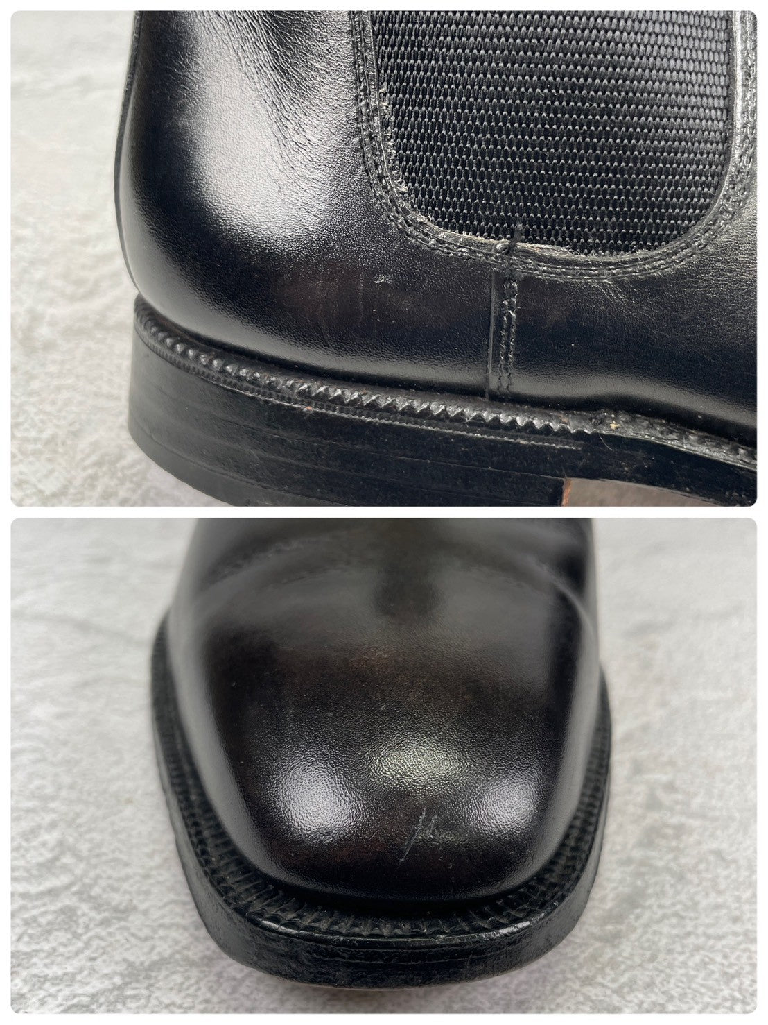 Crockett&Jones クロケットアンドジョーンズ｜Paul Smith ポールスミス別注｜チェルシーブーツ サイドゴア ブラック UK6.5E / 25cm レザーソール W3633
