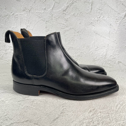 Crockett&Jones クロケットアンドジョーンズ｜Paul Smith ポールスミス別注｜チェルシーブーツ サイドゴア ブラック UK6.5E / 25cm レザーソール W3633