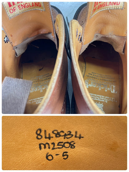 Tricker's トリッカーズ｜MALTON モールトン M2508｜カントリーブーツ フルブローグ エイコーン系ブラウン UK6 / 25cm ダブルレザーソール 英国製 W3632