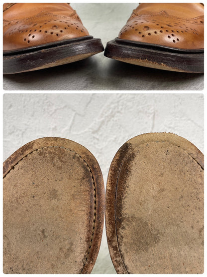 Tricker's トリッカーズ｜MALTON モールトン M2508｜カントリーブーツ フルブローグ エイコーン系ブラウン UK6 / 25cm ダブルレザーソール 英国製 W3632