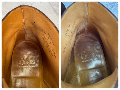 Crockett&Jones クロケットアンドジョーンズ｜TETBURY テットベリー｜スエード チャッカブーツ ダークブラウン UK7E / 25.5cm 348ラスト シティソール 英国製 W3634