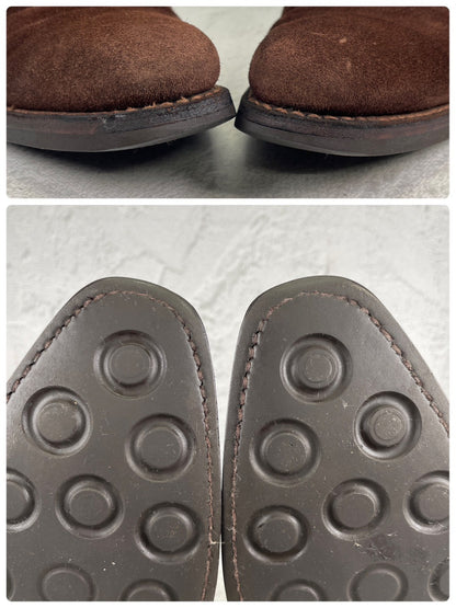 Crockett&Jones クロケットアンドジョーンズ｜TETBURY テットベリー｜スエード チャッカブーツ ダークブラウン UK7E / 25.5cm 348ラスト シティソール 英国製 W3634