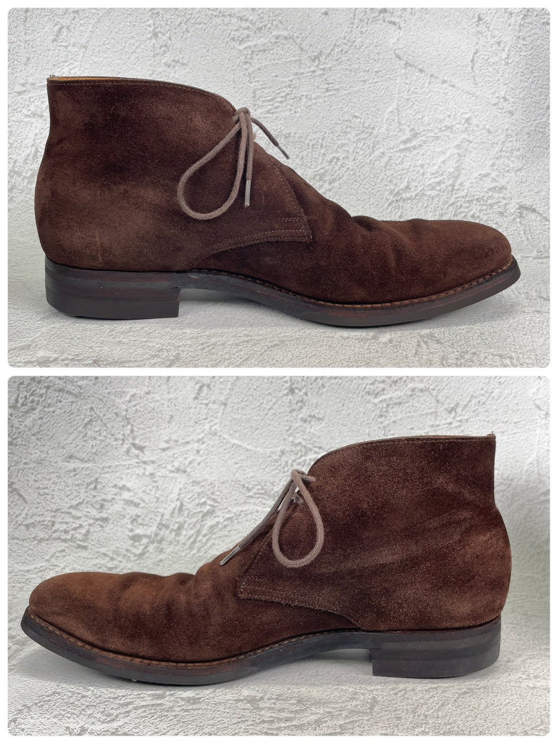 Crockett&Jones クロケットアンドジョーンズ｜TETBURY テットベリー｜スエード チャッカブーツ ダークブラウン UK7E / 25.5cm 348ラスト シティソール 英国製 W3634