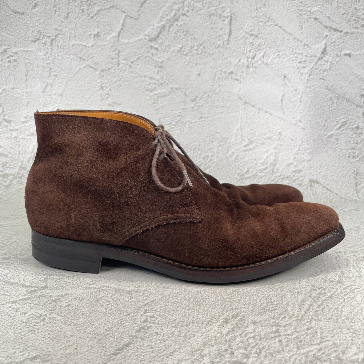 Crockett&Jones クロケットアンドジョーンズ｜TETBURY テットベリー｜スエード チャッカブーツ ダークブラウン UK7E / 25.5cm 348ラスト シティソール 英国製 W3634