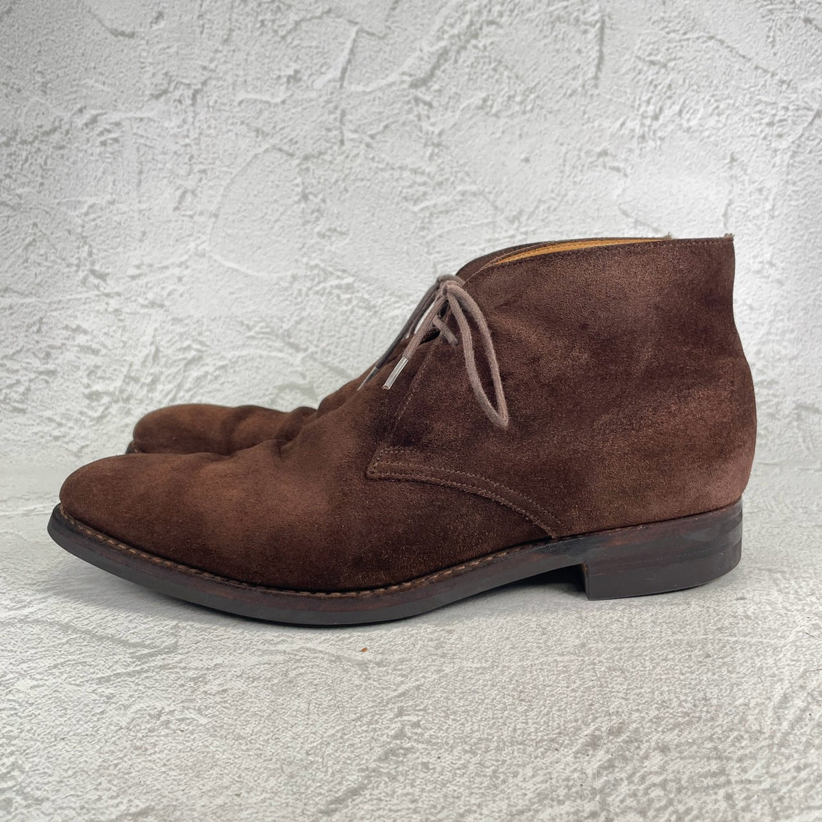 Crockett&Jones クロケットアンドジョーンズ｜TETBURY テットベリー｜スエード チャッカブーツ ダークブラウン UK7E / 25.5cm 348ラスト シティソール 英国製 W3634