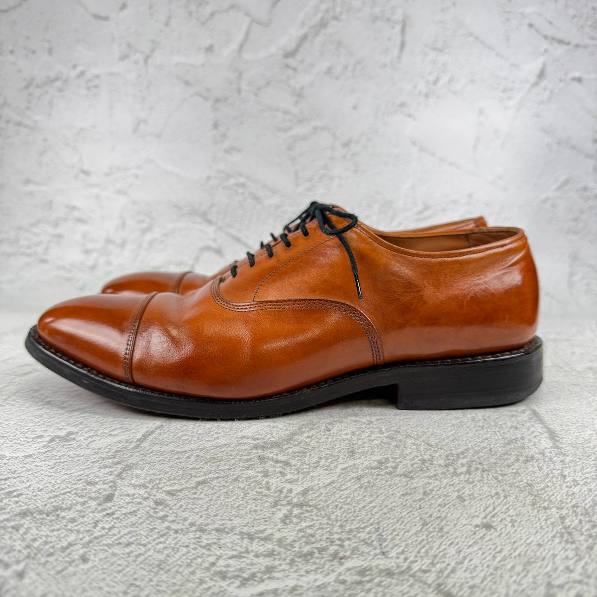 Allen Edmonds アレンエドモンズ｜PARK AVENUE パークアベニュー｜ストレートチップ 内羽根 ライトブラウン US6.5E / 24.5cm相当 レザーソール USA製 W3640