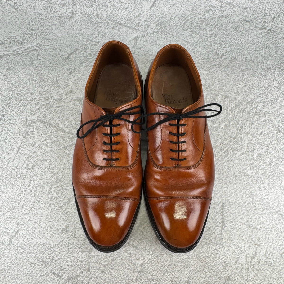Allen Edmonds アレンエドモンズ｜PARK AVENUE パークアベニュー｜ストレートチップ 内羽根 ライトブラウン US6.5E / 24.5cm相当 レザーソール USA製 W3640