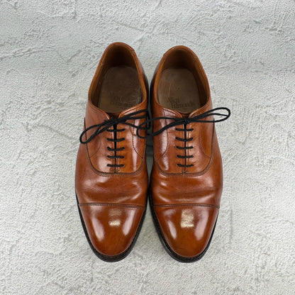 Allen Edmonds アレンエドモンズ｜PARK AVENUE パークアベニュー｜ストレートチップ 内羽根 ライトブラウン US6.5E / 24.5cm相当 レザーソール USA製 W3640