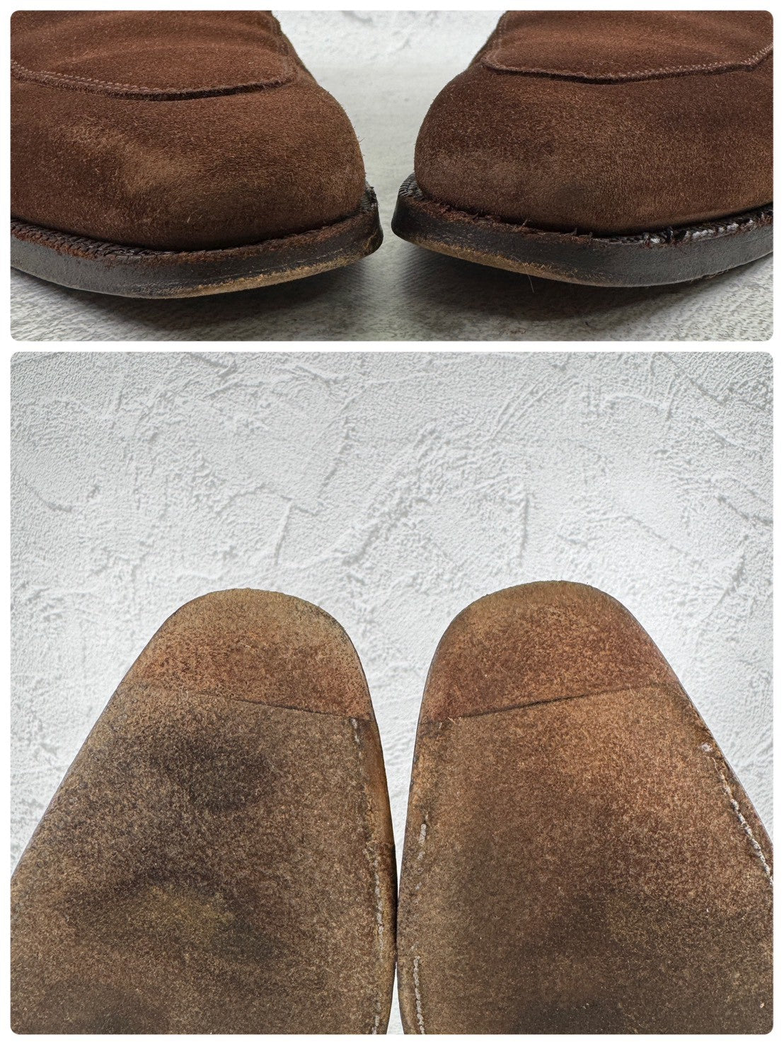 Crockett&Jones クロケットアンドジョーンズ｜RUTLAND ラトランド｜コインローファー スエード ハーフサドル スクエアトゥ ブラウン UK6 / 24.5cm 英国靴 W3639