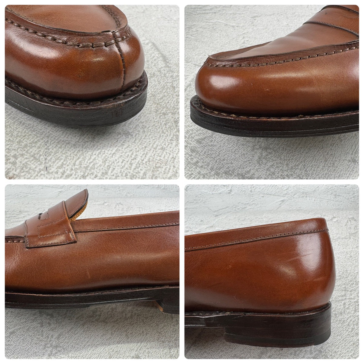 Jalan Sriwijaya ジャランスリワヤ｜98589｜コインローファー ペニーローファー ブラウン UK6 / 24.5cm レザーソール フレンチトラッド W3638