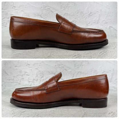 Jalan Sriwijaya ジャランスリワヤ｜98589｜コインローファー ペニーローファー ブラウン UK6 / 24.5cm レザーソール フレンチトラッド W3638