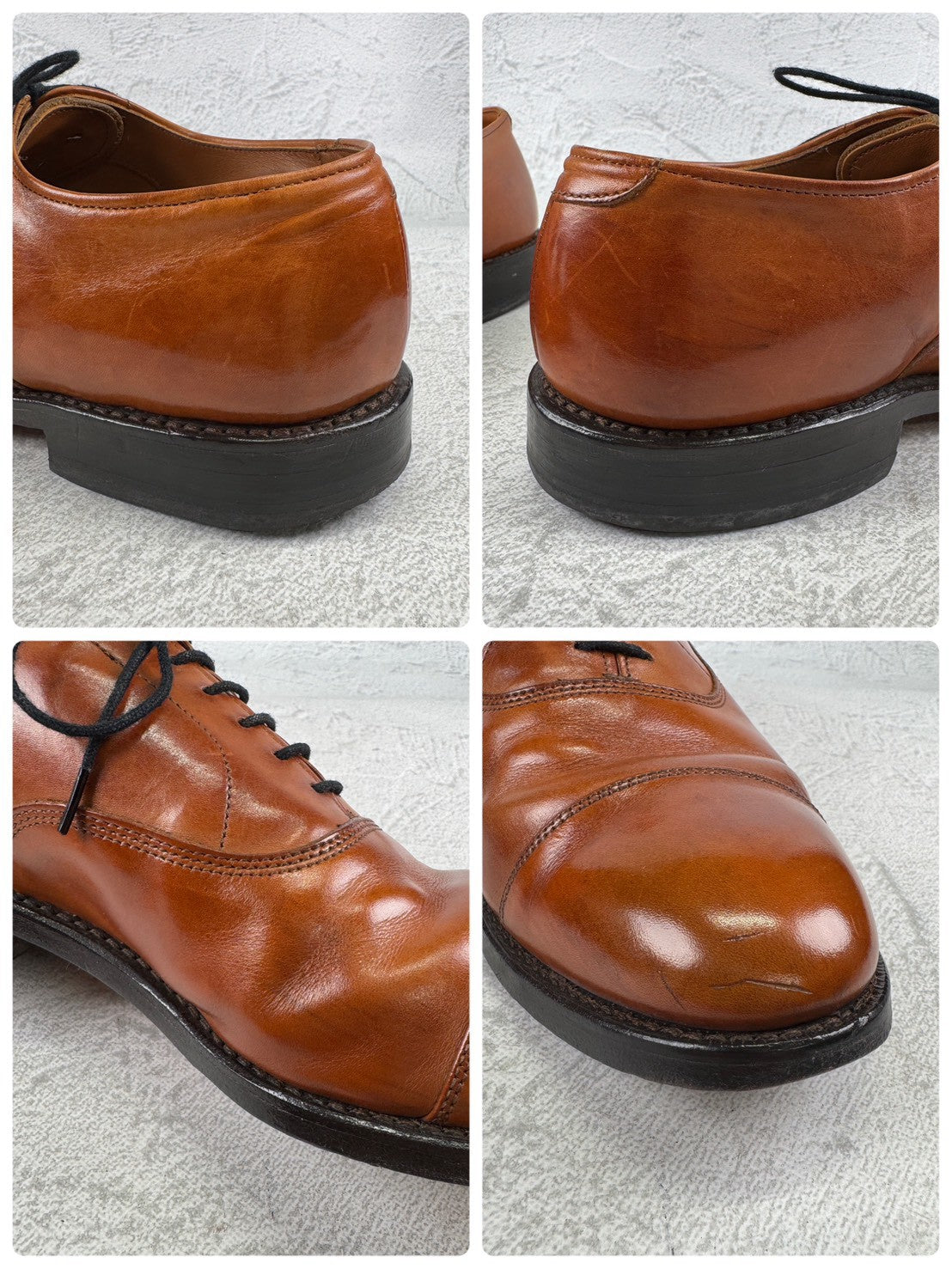 Allen Edmonds アレンエドモンズ｜PARK AVENUE パークアベニュー｜ストレートチップ 内羽根 ライトブラウン US6.5E / 24.5cm相当 レザーソール USA製 W3640