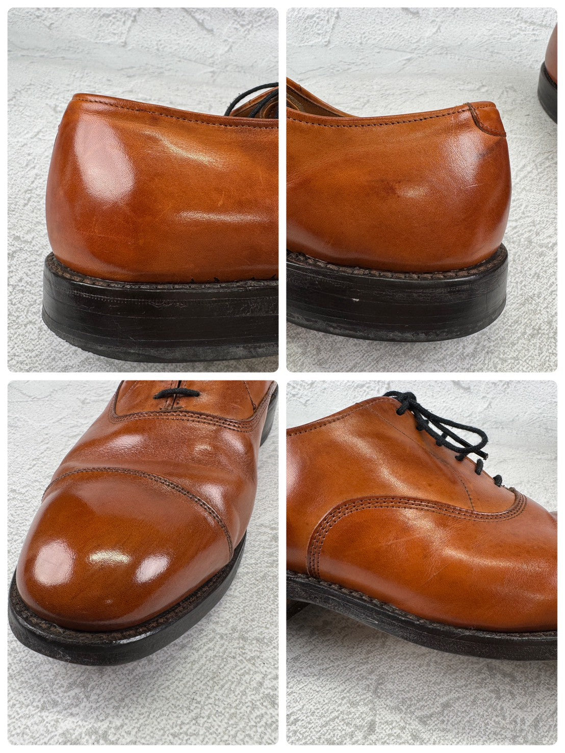 Allen Edmonds アレンエドモンズ｜PARK AVENUE パークアベニュー｜ストレートチップ 内羽根 ライトブラウン US6.5E / 24.5cm相当 レザーソール USA製 W3640