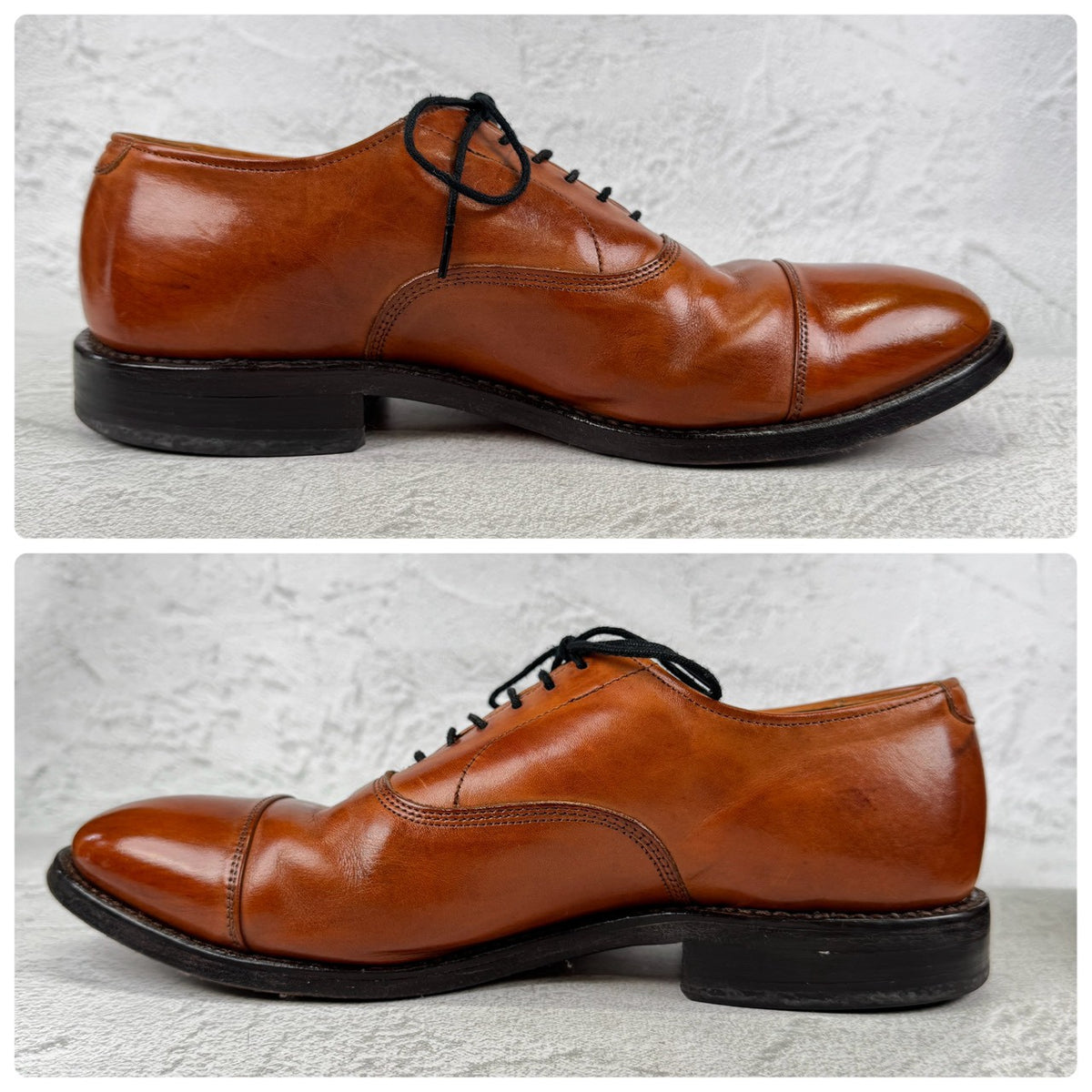 Allen Edmonds アレンエドモンズ｜PARK AVENUE パークアベニュー｜ストレートチップ 内羽根 ライトブラウン US6.5E / 24.5cm相当 レザーソール USA製 W3640