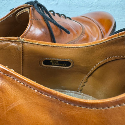 Allen Edmonds アレンエドモンズ｜PARK AVENUE パークアベニュー｜ストレートチップ 内羽根 ライトブラウン US6.5E / 24.5cm相当 レザーソール USA製 W3640