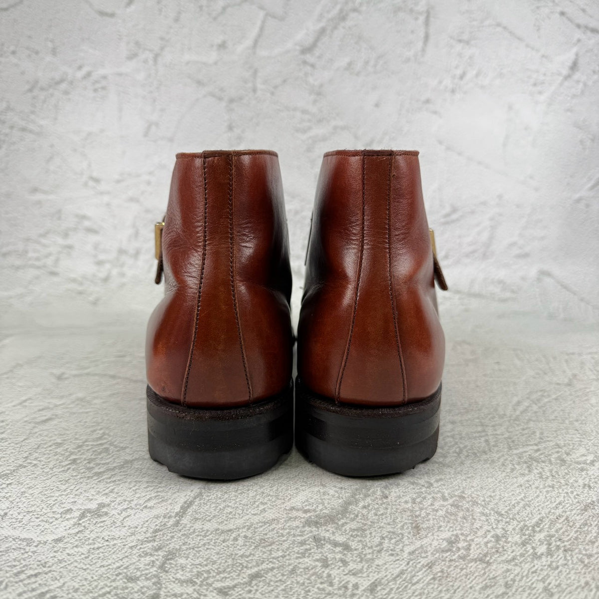 Crockett&Jones クロケットアンドジョーンズ｜ALDERSHOT オルダーショット｜シングルモンク チャッカブーツ 赤茶 UK7 / 25.5cm リッジウェイソール 英国靴 W3650