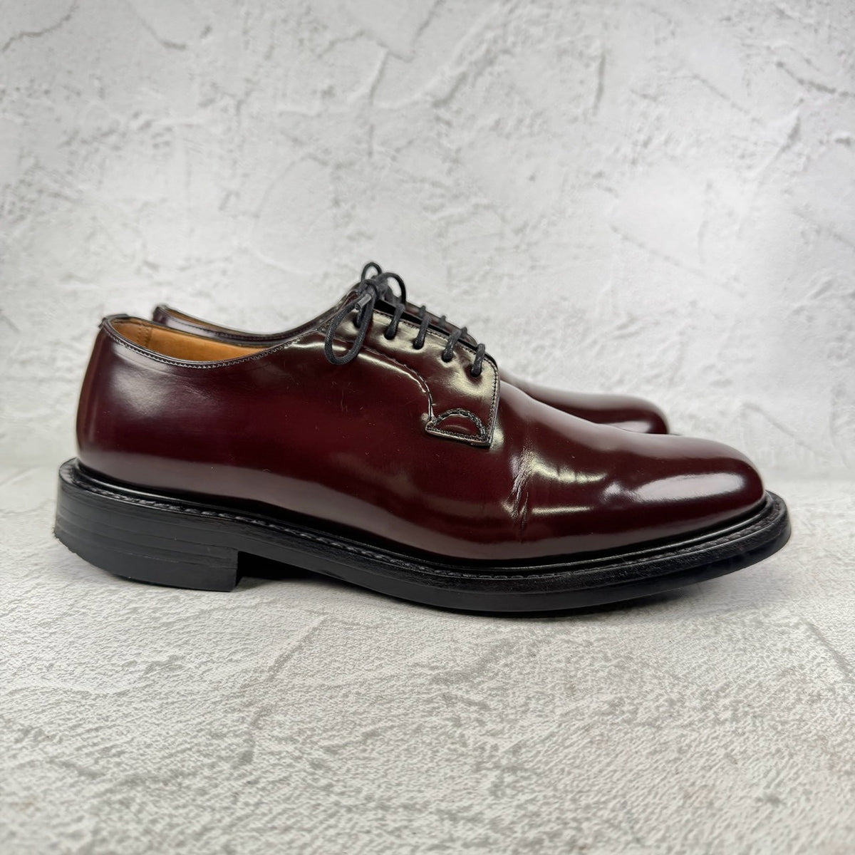 Church's チャーチ｜SHANNON シャノン｜バーガンディ UK8 / 26.5cm 103ラスト ダイナイトソール プレーントゥ 美品 W3648