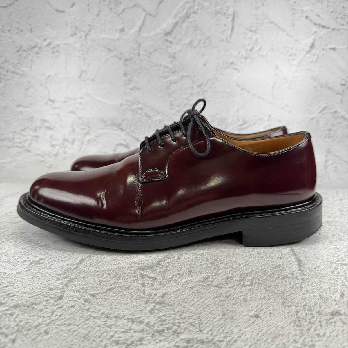 Church's チャーチ｜SHANNON シャノン｜バーガンディ UK8 / 26.5cm 103ラスト ダイナイトソール プレーントゥ 美品 W3648