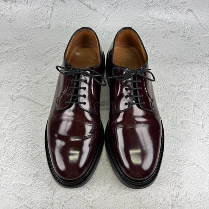 Church's チャーチ｜SHANNON シャノン｜バーガンディ UK8 / 26.5cm 103ラスト ダイナイトソール プレーントゥ 美品 W3648