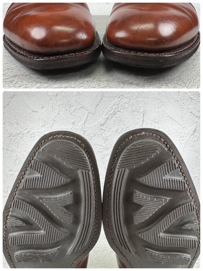 Crockett&Jones クロケットアンドジョーンズ｜ALDERSHOT オルダーショット｜シングルモンク チャッカブーツ 赤茶 UK7 / 25.5cm リッジウェイソール 英国靴 W3650