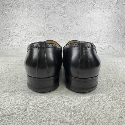 TANINO CRISCI タニノクリスチー｜311 タッセルローファー ウイングチップ ブラック UK7 / 25.5〜26cm イタリア靴 マッケイ製法 W3646