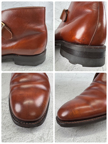 Crockett&Jones クロケットアンドジョーンズ｜ALDERSHOT オルダーショット｜シングルモンク チャッカブーツ 赤茶 UK7 / 25.5cm リッジウェイソール 英国靴 W3650