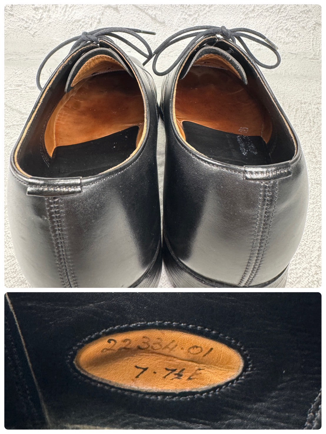 POULSEN SKONE ポールセンスコーン × NEW&LINGWOOD ニュー＆リングウッド｜内羽根 クォーターブローグ ストレートチップ ブラック UK7.5 / 26cm W3643