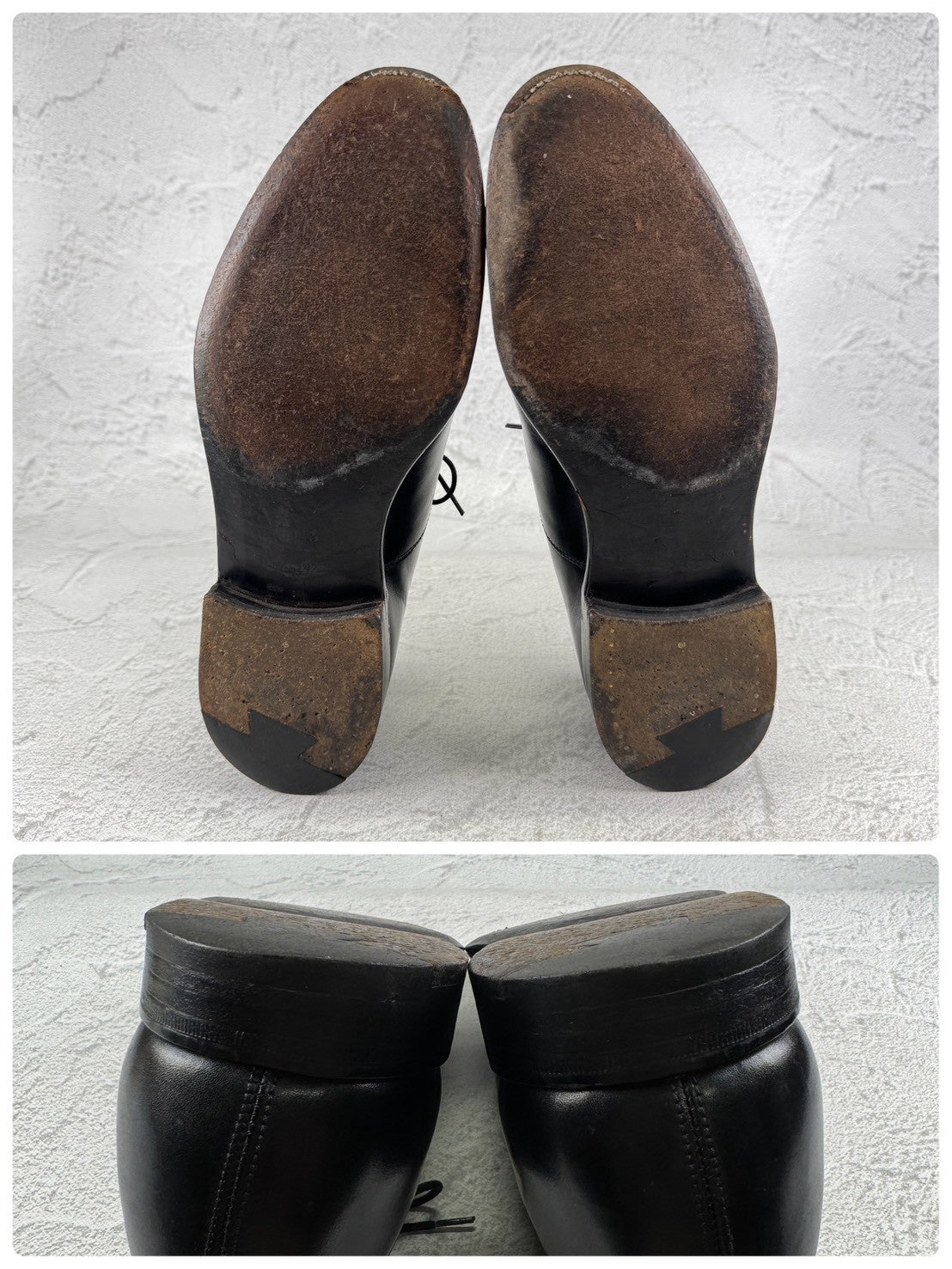POULSEN SKONE ポールセンスコーン × NEW&LINGWOOD ニュー＆リングウッド｜内羽根 クォーターブローグ ストレートチップ ブラック UK7.5 / 26cm W3643