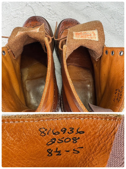 Tricker's トリッカーズ｜MALTON モールトン M2508｜エイコーンブラウン カントリーブーツ UK8.5 / 27cm相当 オールソール交換済み W3653