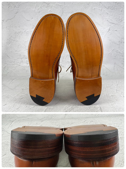 Tricker's トリッカーズ｜MALTON モールトン M2508｜エイコーンブラウン カントリーブーツ UK8.5 / 27cm相当 オールソール交換済み W3653