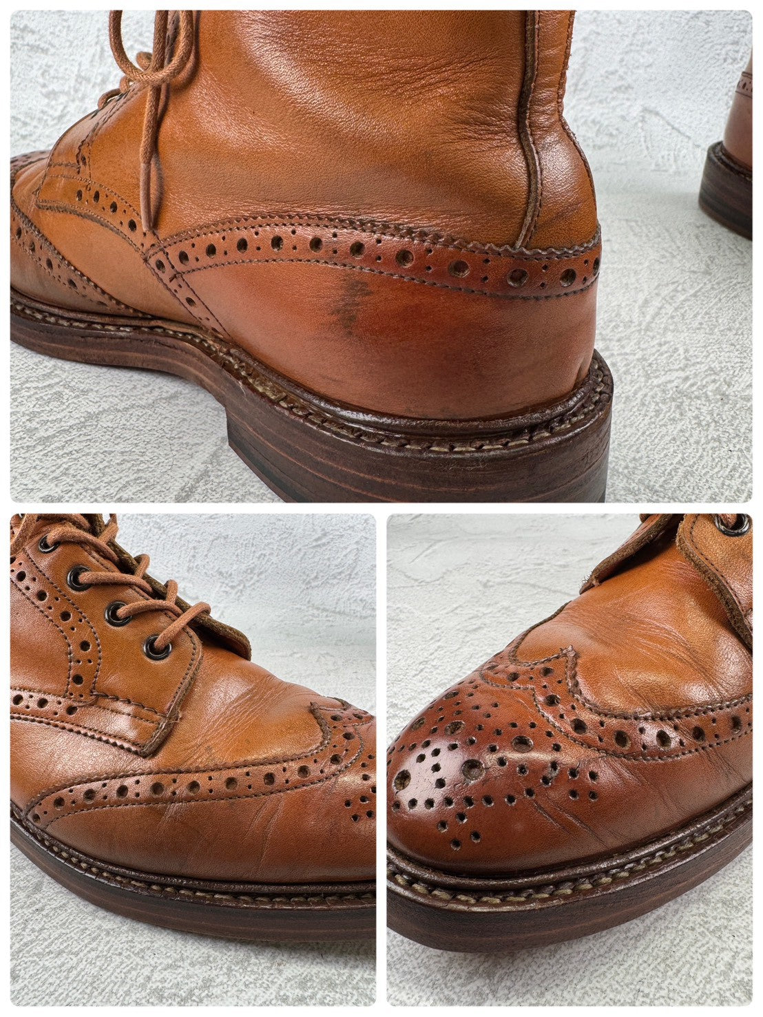 Tricker's トリッカーズ｜MALTON モールトン M2508｜エイコーンブラウン カントリーブーツ UK8.5 / 27cm相当 オールソール交換済み W3653