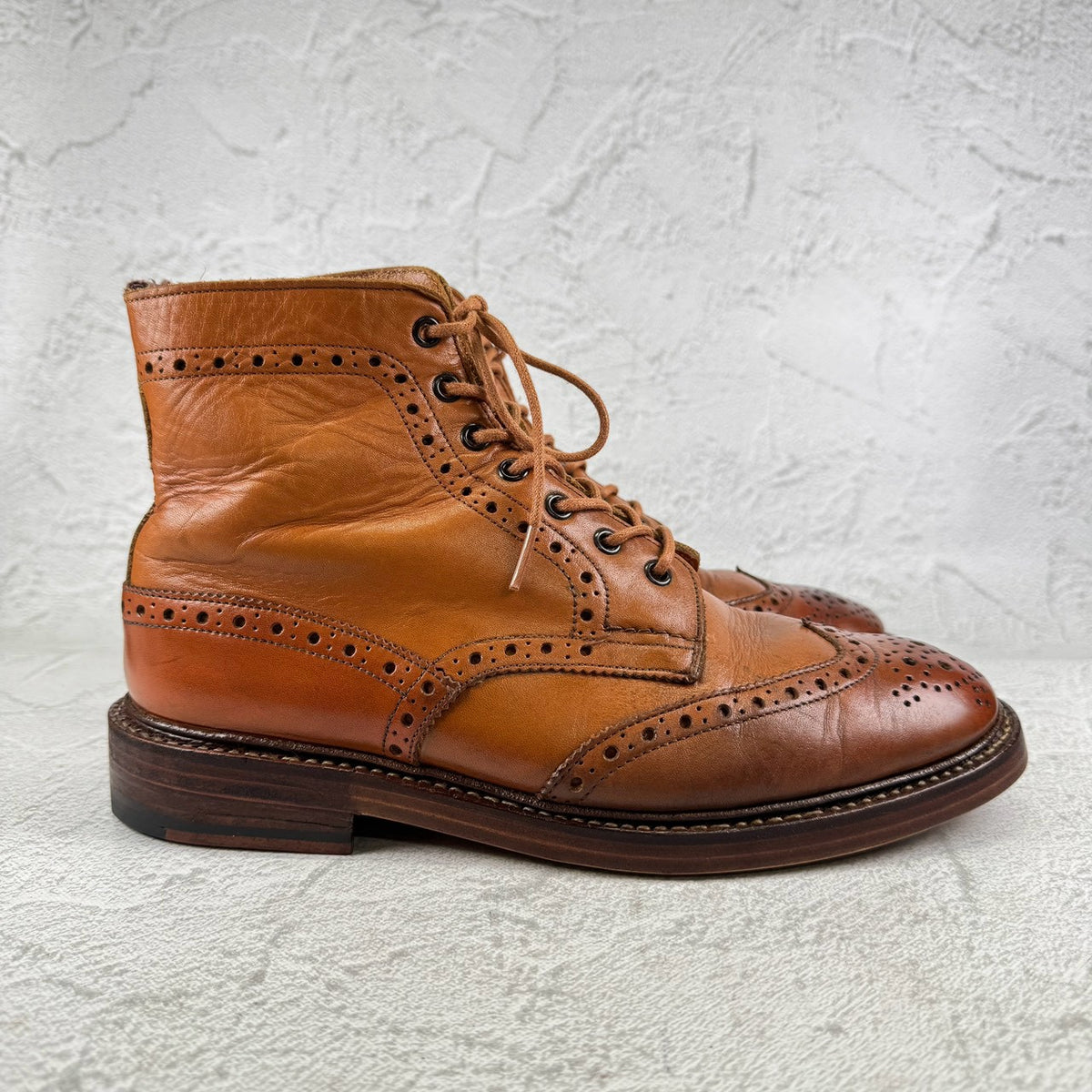 Tricker's トリッカーズ｜MALTON モールトン M2508｜エイコーンブラウン カントリーブーツ UK8.5 / 27cm相当 オールソール交換済み W3653
