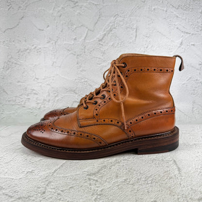 Tricker's トリッカーズ｜MALTON モールトン M2508｜エイコーンブラウン カントリーブーツ UK8.5 / 27cm相当 オールソール交換済み W3653