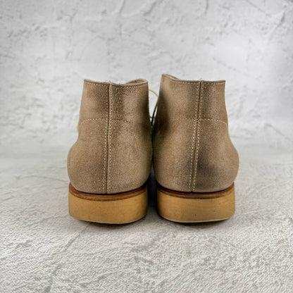 Paraboot パラブーツ｜スエード チャッカブーツ｜ライトベージュ UK7.5 / 26cm フランス製 ナチュラルラバーソール W3651