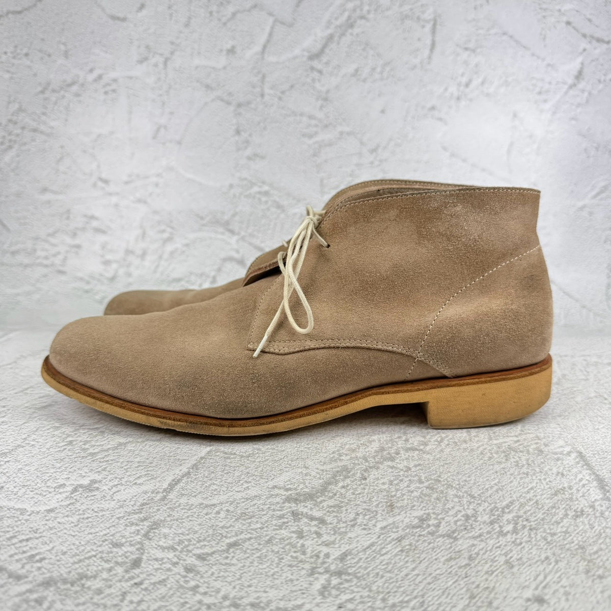 Paraboot パラブーツ｜スエード チャッカブーツ｜ライトベージュ UK7.5 / 26cm フランス製 ナチュラルラバーソール W3651